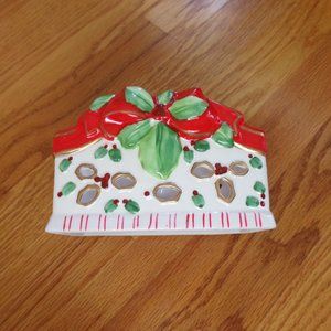 Lady Jayne Ltd Christmas napkin holder/candy dish Excellent condition 2003